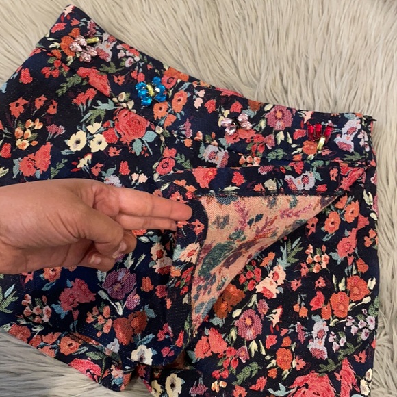 Zara Trafaluc Skort Skirt Floral | size L - Picture 4 of 4